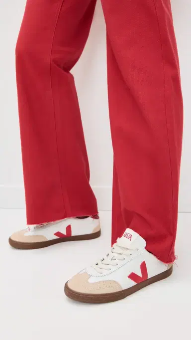 Veja Volley O. T. Leather Sneakers White Pekin Bark | Thumbnail 3