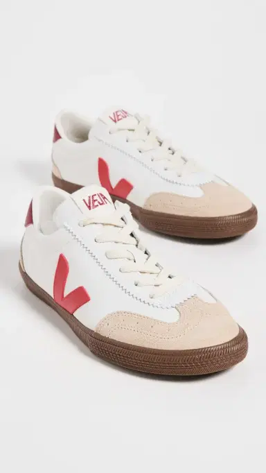 Veja Volley O. T. Leather Sneakers White Pekin Bark | Thumbnail 5