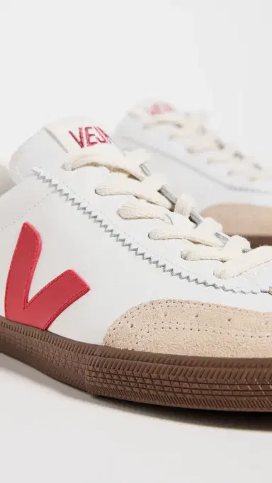 Veja Volley O. T. Leather Sneakers White Pekin Bark | Thumbnail 6