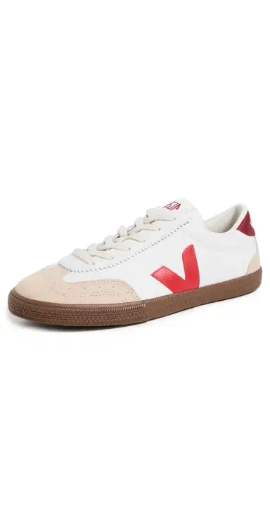 Veja Volley O. T. Leather Sneakers White Pekin Bark | Thumbnail 1