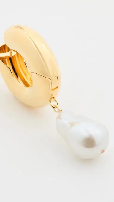 éliou Perla Earrings Gold One Size | Thumbnail 4