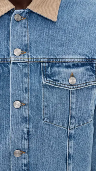 NN07 Roy Denim Jacket Vintage Blue | Thumbnail 6
