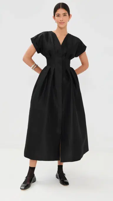 Kika Vargas Tsige Dress Black | Thumbnail 6 Kika Vargas Tsige Dress Black | Thumbnail 6