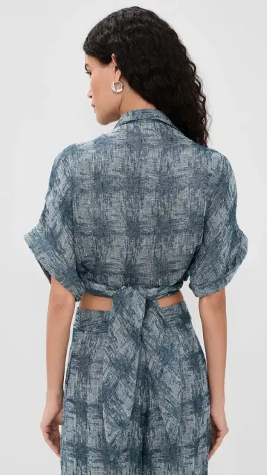 JBQ Chiara Top Blue Beige | Thumbnail 3