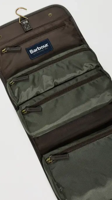 Barbour Wax Hanging Toiletry Bag | Thumbnail 4 Barbour Wax Hanging Toiletry Bag | Thumbnail 4