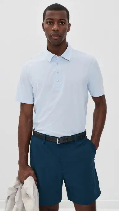 Adidas Golf Ultimate365 Tour Twistknit Polo Shirt Crystal ky | Thumbnail 2
