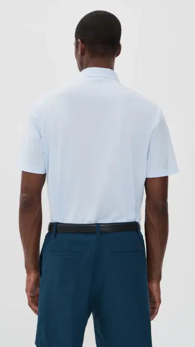 Adidas Golf Ultimate365 Tour Twistknit Polo Shirt Crystal ky | Thumbnail 3