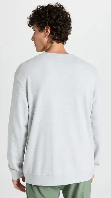 Fair Harbor The Saltaire Crew Neck Sweatshirt Heather Grey | Thumbnail 3 Fair Harbor The Saltaire Crew Neck Sweatshirt Heather Grey | Thumbnail 3
