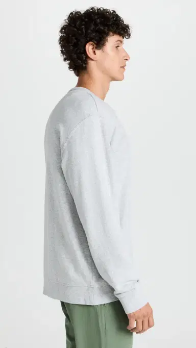 Fair Harbor The Saltaire Crew Neck Sweatshirt Heather Grey | Thumbnail 4 Fair Harbor The Saltaire Crew Neck Sweatshirt Heather Grey | Thumbnail 4
