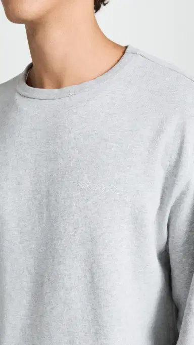 Fair Harbor The Saltaire Crew Neck Sweatshirt Heather Grey | Thumbnail 6 Fair Harbor The Saltaire Crew Neck Sweatshirt Heather Grey | Thumbnail 6