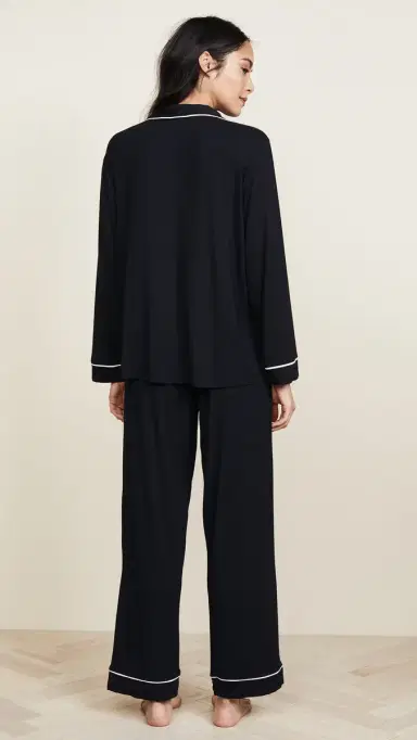 Eberjey Gisele Pajama Set Black/orbet Pink | Thumbnail 3 Eberjey Gisele Pajama Set Black/orbet Pink | Thumbnail 3