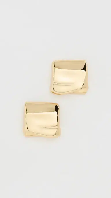 JENNY BIRD Mini Sundra Earrings High Polish Gold One Size | Thumbnail 2
