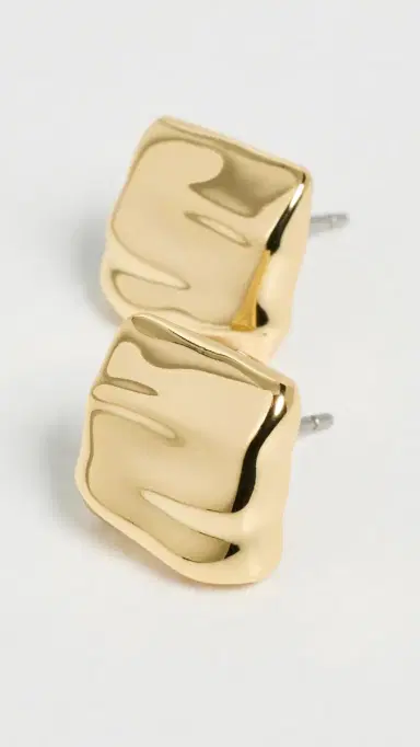 JENNY BIRD Mini Sundra Earrings High Polish Gold One Size | Thumbnail 4