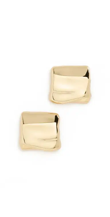 JENNY BIRD Mini Sundra Earrings High Polish Gold One Size | Thumbnail 1