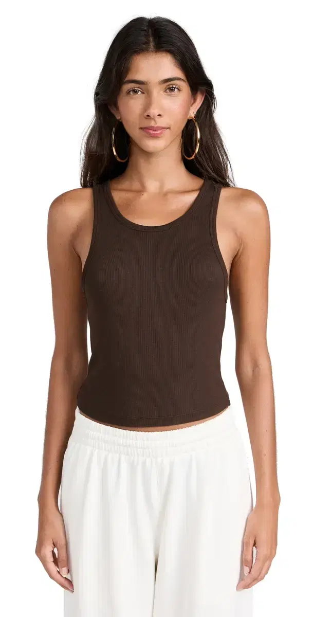 Verona Crop Tank Espresso