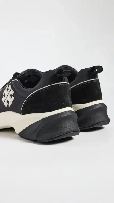 Tory Burch Good Luck Trainer Sneakers Perfect Black / New Ivory 4 | Thumbnail 4
