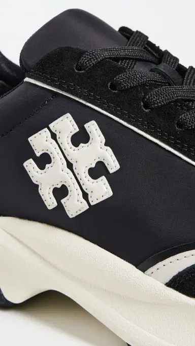 Tory Burch Good Luck Trainer Sneakers Perfect Black / New Ivory 4 | Thumbnail 6