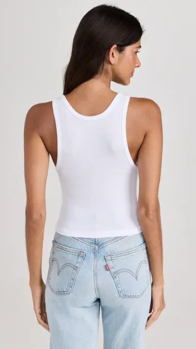 COTTON CITIZEN Verona Crop Tank White | Thumbnail 3 COTTON CITIZEN Verona Crop Tank White | Thumbnail 3