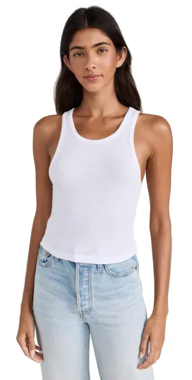COTTON CITIZEN Verona Crop Tank White | Thumbnail 1 COTTON CITIZEN Verona Crop Tank White | Thumbnail 1