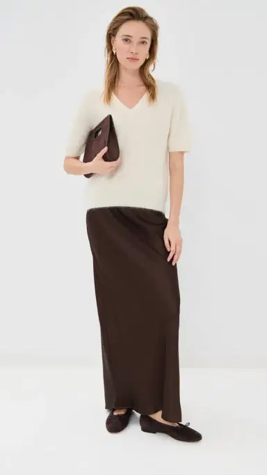Lisa Yang Lovisa Cashmere T-Shirt Cream Brushed 0 | Thumbnail 5