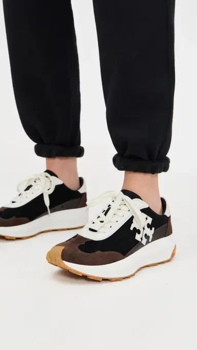 Tory Burch Tory Trainers Perfect Black/Blanc/Cocoa 7 | Thumbnail 3