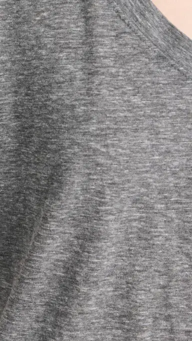 perfectwhitetee Hendrix Cotton Boxy V Neck Tee Heather Grey | Thumbnail 6 perfectwhitetee Hendrix Cotton Boxy V Neck Tee Heather Grey | Thumbnail 6