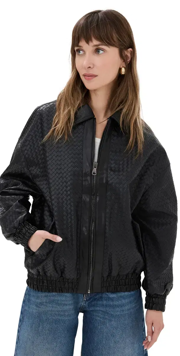 Kenny Woven Bomber Jacket Onyx