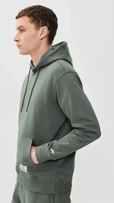 Alpha Industries Essential French Terry Hoodie Gen II Field Grey | Thumbnail 4