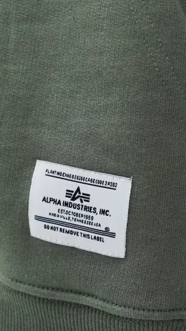 Alpha Industries Essential French Terry Hoodie Gen II Field Grey | Thumbnail 6