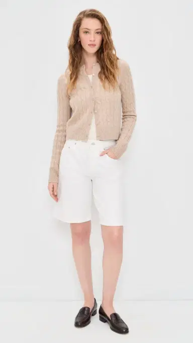 Joe's Jeans The Cable Dani Cashmere Cardigan Oatmeal | Thumbnail 5