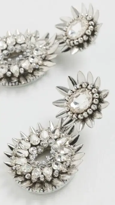 Deepa Gurnani Deepa by Pia Earrings Silver One Size | Thumbnail 4
