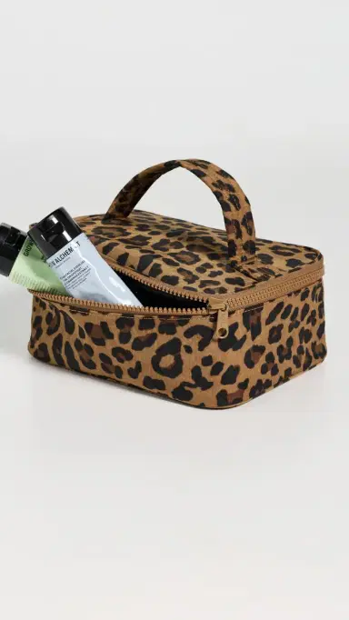 BAGGU Small Cosmetic Case Leopard One Size | Thumbnail 4