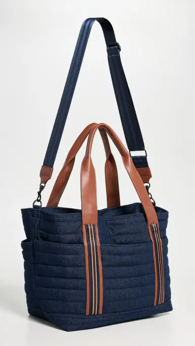 Think Royln Journey Maxi Tote Dark Denim & Mocha Luxe Trim | Thumbnail 4
