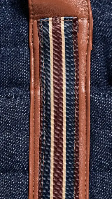 Think Royln Journey Maxi Tote Dark Denim & Mocha Luxe Trim | Thumbnail 5