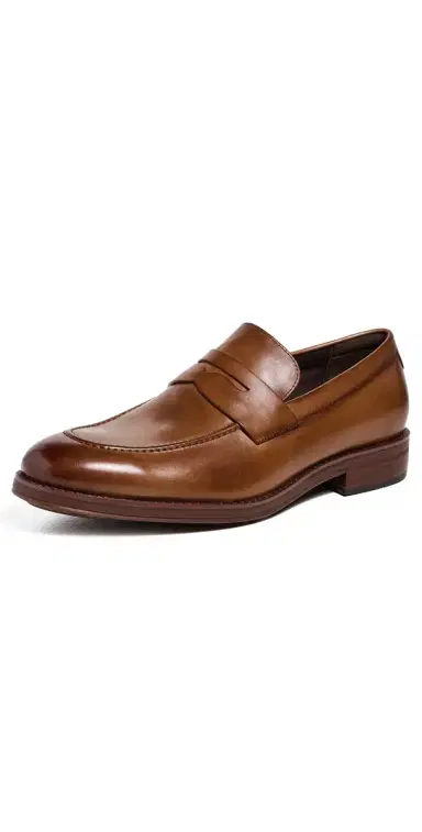 Cole Haan Ledley Grand Penny Loafers CH British Tan/Dark Natural | Thumbnail 1