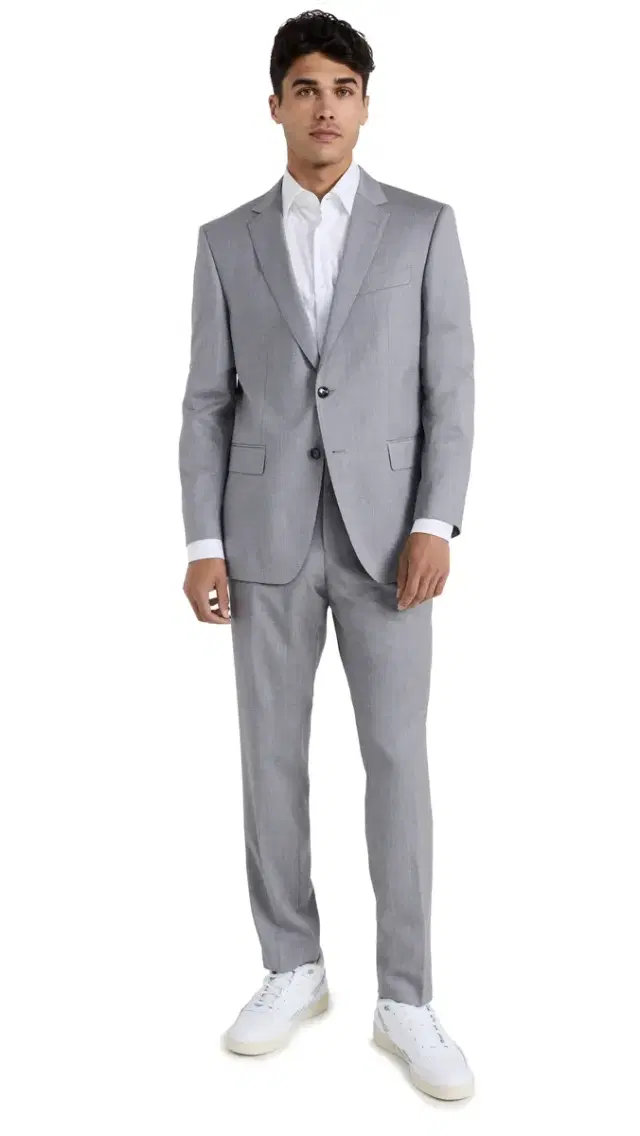 BOSS Slim Fit Suit Grey
