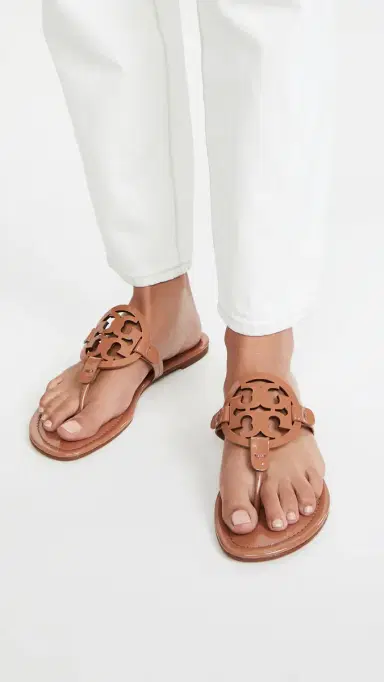 Tory Burch Miller Sandals Tan | Thumbnail 3