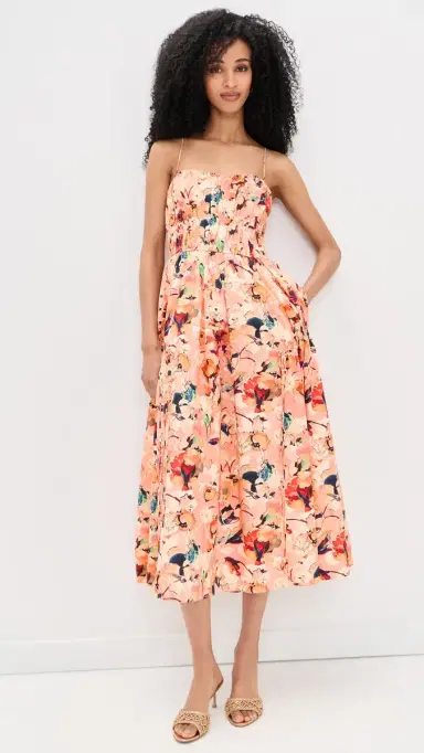 Ulla Johnson Vidri Cotton Cami Dress Camellia | Thumbnail 2