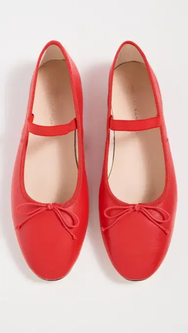 Loeffler Randall Leonie Soft Ballet Flat Red 9 | Thumbnail 5