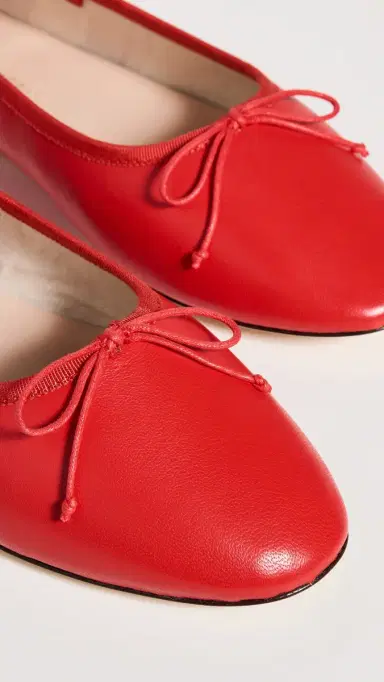 Loeffler Randall Leonie Soft Ballet Flat Red 9 | Thumbnail 6