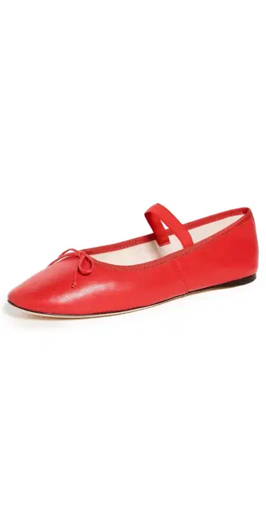 Loeffler Randall Leonie Soft Ballet Flat Red 9 | Thumbnail 1