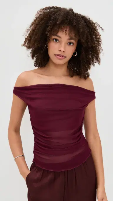 LE BOP Amalie Top Burgundy L | Thumbnail 2 LE BOP Amalie Top Burgundy L | Thumbnail 2
