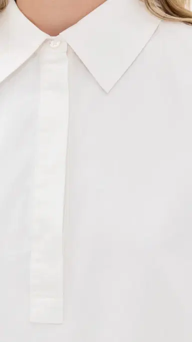 English Factory A-line Short Sleeve Shirt Dress White | Thumbnail 6