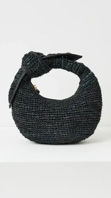 Poolside Bags The Josie Knot Bag All Black One Size | Thumbnail 2