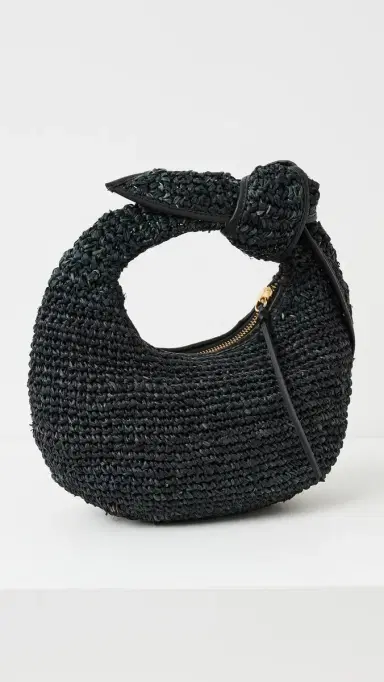 Poolside Bags The Josie Knot Bag All Black One Size | Thumbnail 4