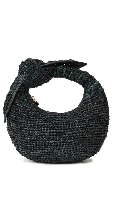 Poolside Bags The Josie Knot Bag All Black One Size | Thumbnail 1