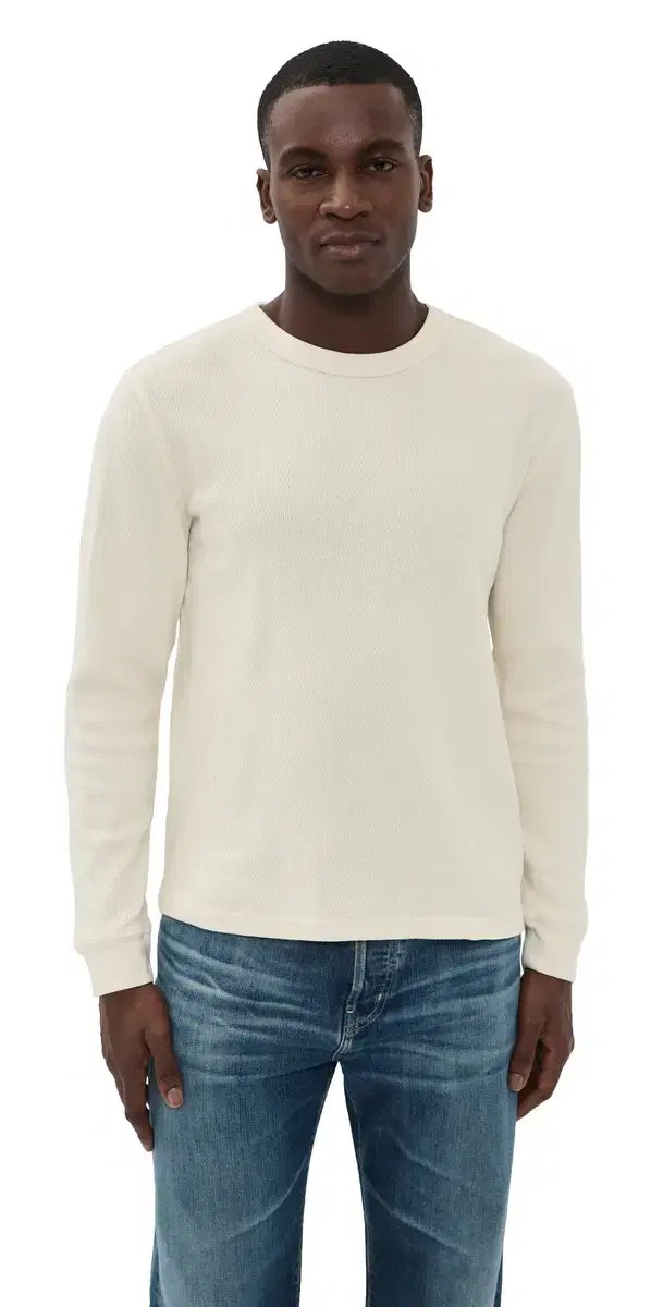 Waffle Crewneck Tee Plaster