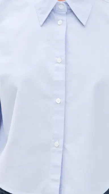 Citizens of Humanity Ana Cropped Shirt Blue | Thumbnail 6