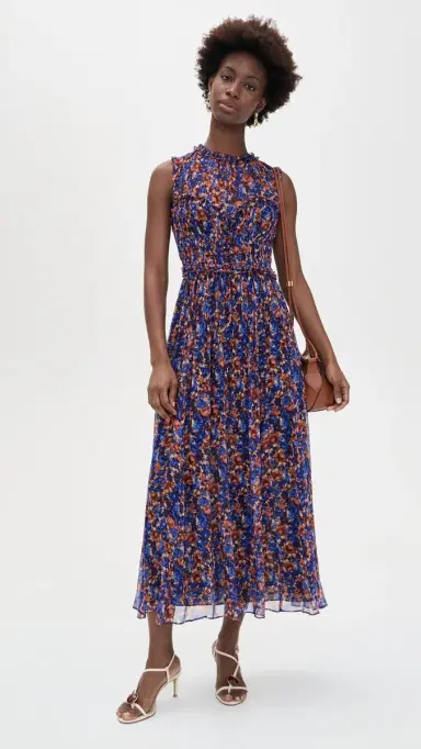 Ulla Johnson Kasia Sleeveless Silk Dress Violet | Thumbnail 2
