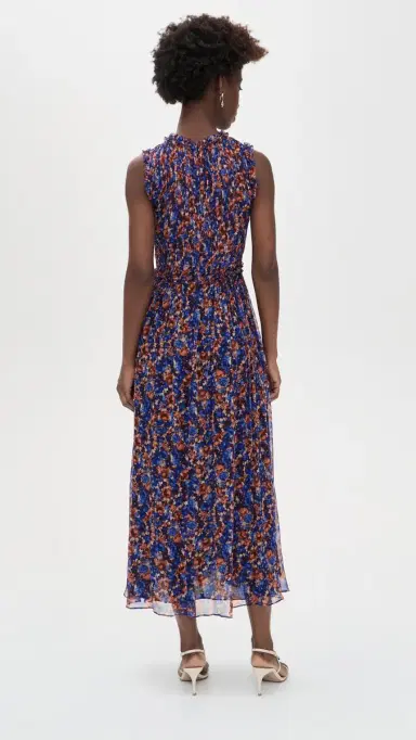 Ulla Johnson Kasia Sleeveless Silk Dress Violet | Thumbnail 3